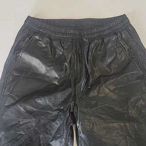 Zara faux leather joggers